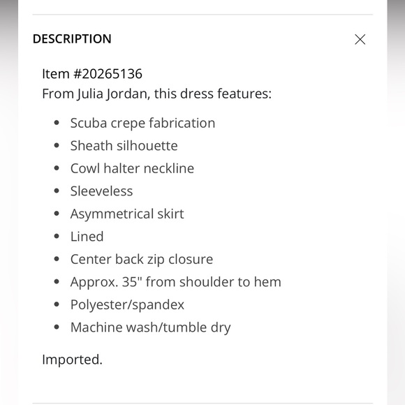 Julia Jordan Sleeveless Cowl Halter Neck Asymmetric Dress - Picture 9 of 10